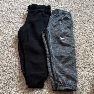 Kids Black and Heather Gray Joggers